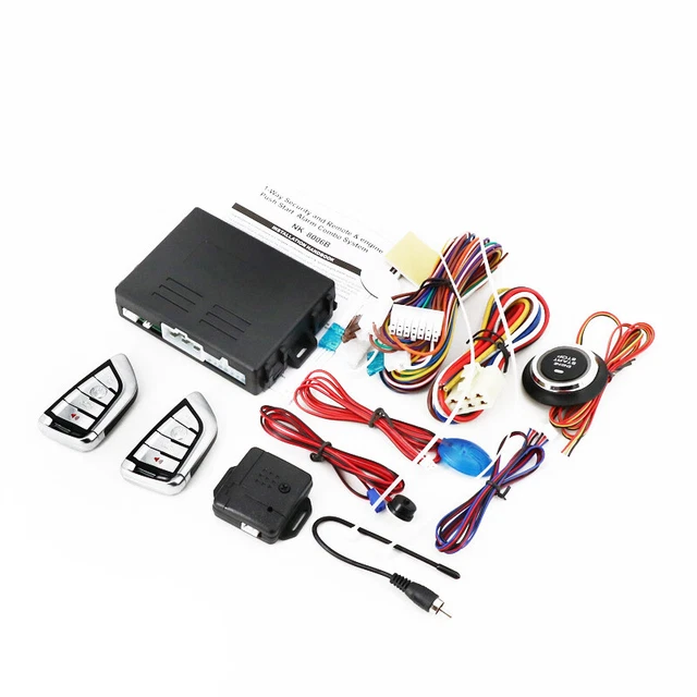 Vehicle Universal Keyless Entry Engine Start Alarm System Remote Starter & Stop