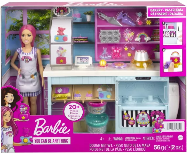 Barbie Fashionistas N° 189 - Bambola con Capelli Rosa, Abito Floreale e  Accessori, 3+ Anni, HBV21 MATTEL - FBR37-HBV21