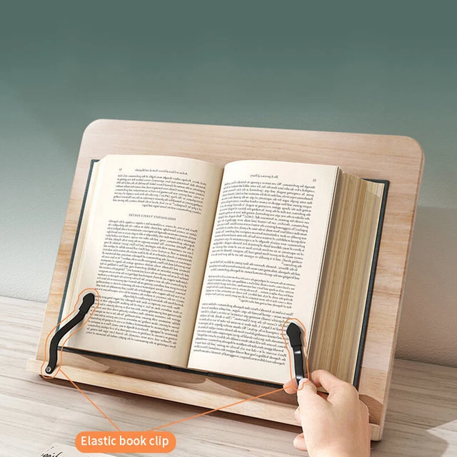 ADJUSTABLE READING REST Tablet Cook Home Study Room Book Holder ...