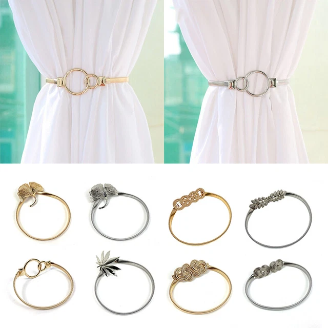 Curtain Buckle Tie Backs Pearl Crystal Magnetic Tiebacks Clips Holdbacks Home 🔥