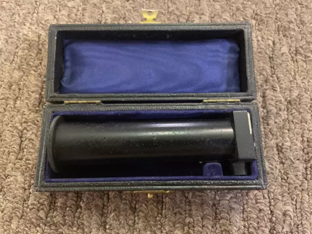 Antique Beck London Hand Spectrometer Diffraction Spectroscope in Original Case