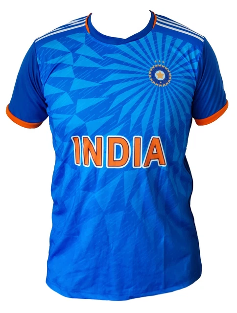 Maglia Ufficiale India T20 World Cup 2024 Di Adidas In Blue Da - Foto 3