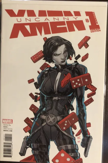 Uncanny X-Men Annual 1 Ken Lashley Domino Incentive Variant (2016, Marvel)