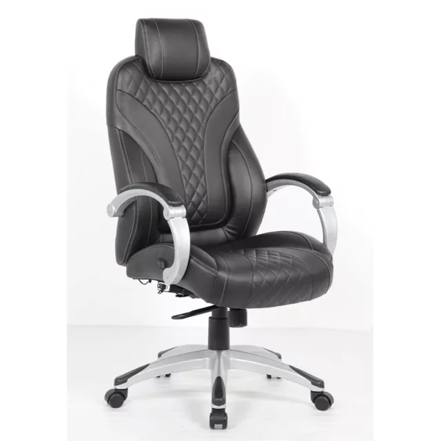 Boss Office Ergonomic Heated Executive Office Chair in Black