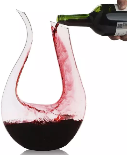 Caraffa di vetro caraffa ad acqua a forma di U vino decanter succo bicchiere caraffa caraffa caraffa 1,5 L