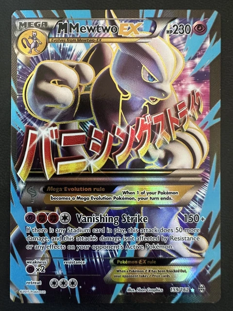 M Mewtwo EX 159/162- FA Ultra Rare- BREAKthrough- XY- Pokmon TCG