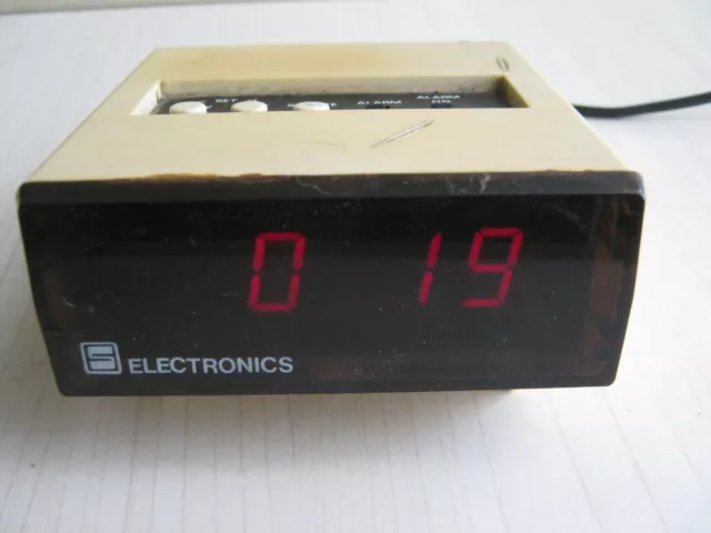 Vintage Sveglia Orologio Digitale Funzionante Collezionismo Modernariato