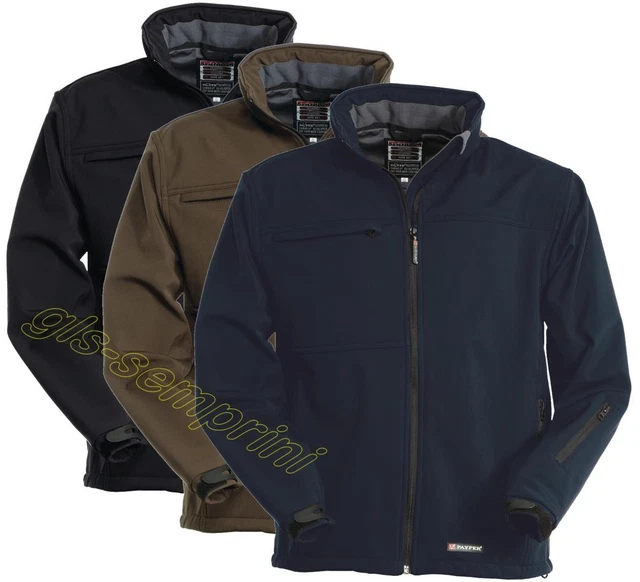 Giacca Soft Shell Payper Alaska Giubbino Multitasche Con Cappuccio Uomo
