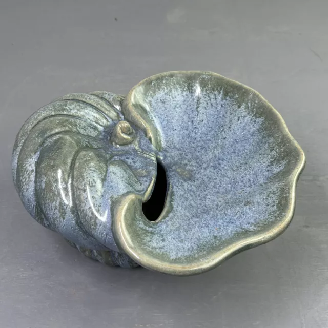 Vintage Ceramic Conch Shell Seashell Planter Trinket Dish Beach House Decor