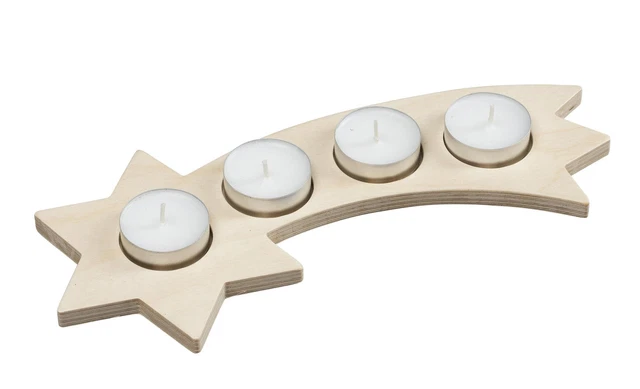 Lampadario Tavolo Natura, Incl. 4 Lumini Stern Con Coda Bxhxt 27x1x12cm Nuovo