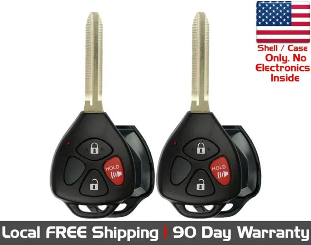 2x New Replacement Key Fob Extremely Strong SHELL / CASE For Select Toyota Scion