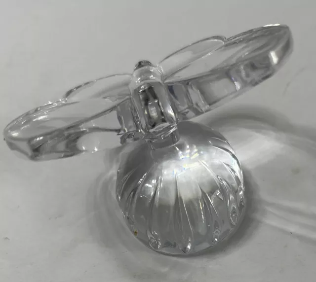 Waterford Crystal Clear Butterfly Paperweight Figurine
