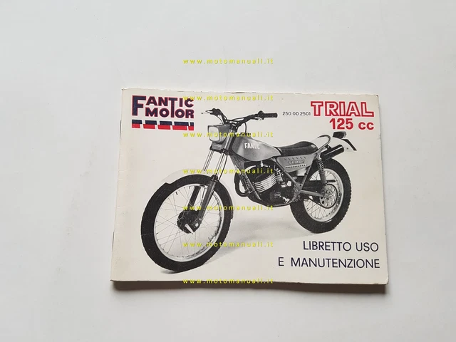 Fantic Trial 125 1980 manuale uso manutenzione libretto originale owner's manual
