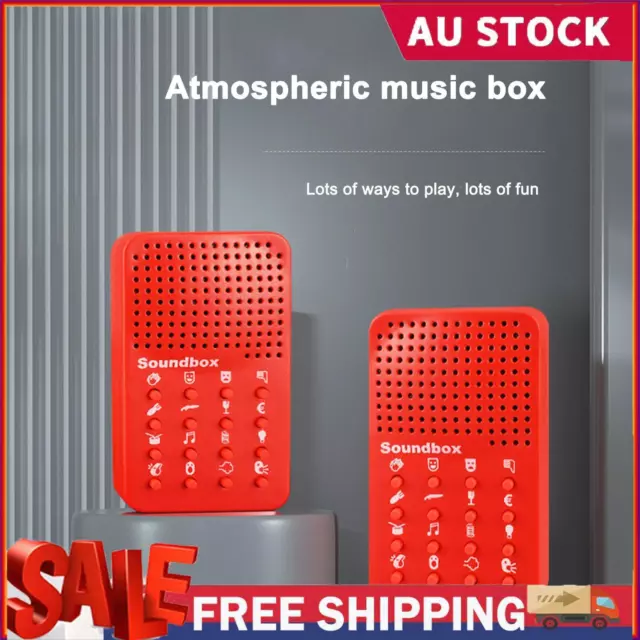 Fun Sound Box Prank Electronic Novelty Gifts 16 Funny Sound Effects Red US