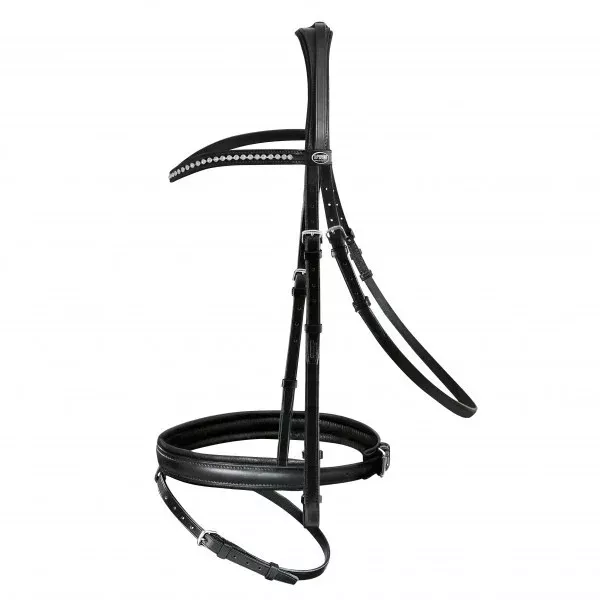 Passier Ingrid Klimke Snaffle Bridle Black Cob w. Reins