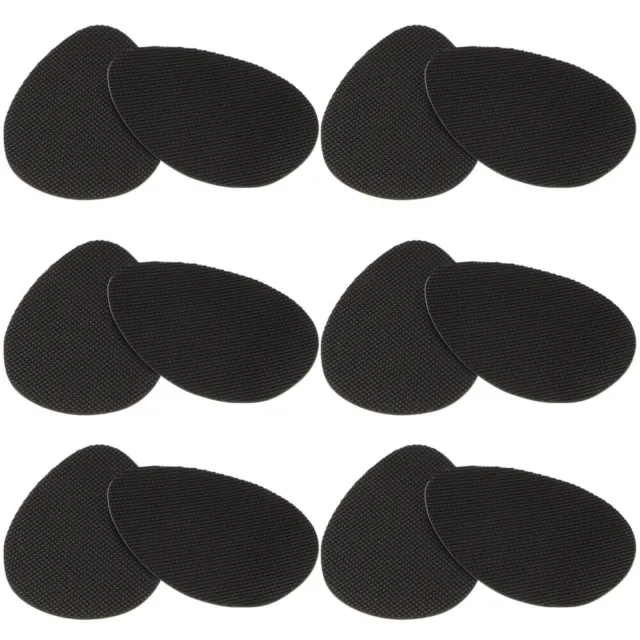 6 Pairs Self-Adhesive High Heel Sole Protectors Rubber Anti Shoe Pads Stickers