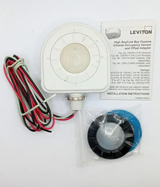 Leviton OSFHU-ITW White HB FIXTURE MT ADJ 360D O.S. PRI 3 LENS NEW