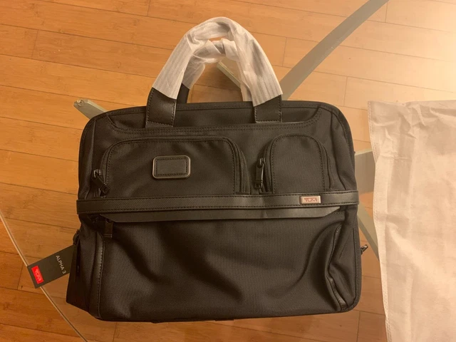 Tumi Alpha 3 Expandable Organizer Laptop Brief Black Travel Bag Men’s Women’s