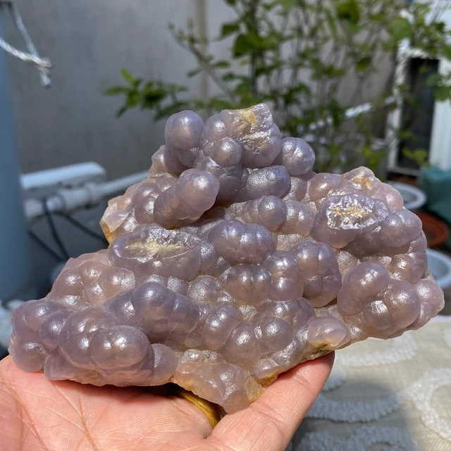 632g Translucent Blue Fluorite Stalactiform After Anhydrite Mineral Peru