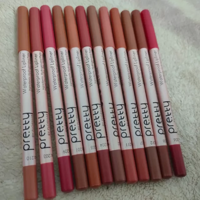 12 Farben Lippenfutter Bleistift Set hübsch matt langlebig glatt wasserdicht Damen 2