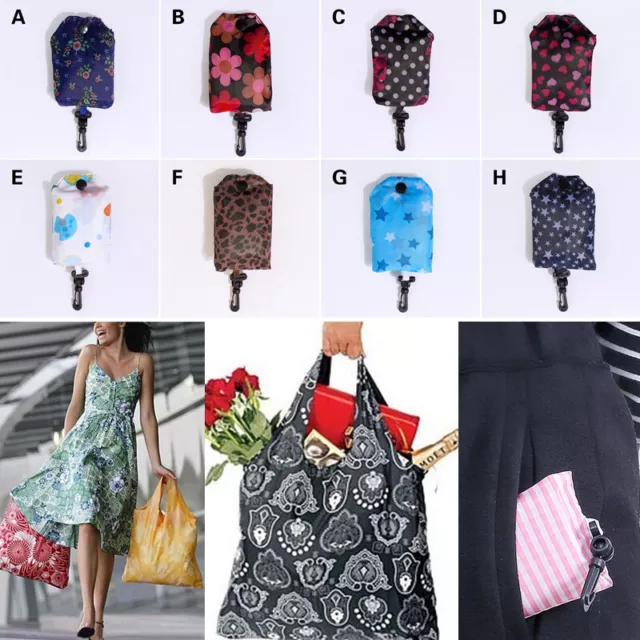 Wiederverwendbare Einkaufstaschen Faltbare Einkaufstasche Handtasche Eco Chic