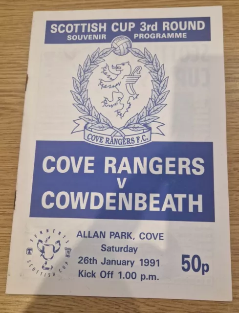 Cove Rangers v Cowdenbeath 90/1 SC Non lge in Scottish Cup