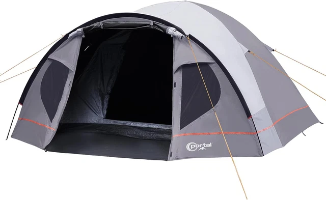 PORTAL Kuppelzelt Für 3–4 Personen – Wasserdichtes Campingzelt Mit Vorzelt, 4000 Mm PU, Leichtes Familienzelt Für Trekking, Garten & Festival PORTAL Kuppelzelt Für 3–4 Personen – Wasserdichtes Campingzelt Mit Vorzelt, 4000 Mm PU, Leichtes Familienzelt Für Trekking, Garten & Festival