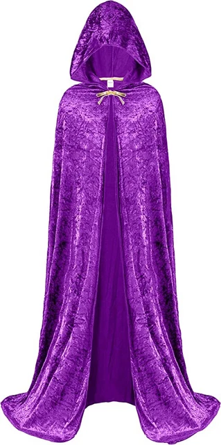 Spooktacular Creations Hooded Velvet Cloak Halloween Women Witch Cape Costume