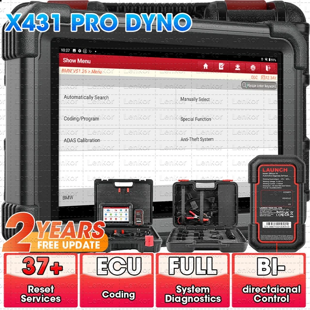LAUNCH X431 PRO DYNO PROS V PRO3S diagnostics OBD2 Systèmes Complète Codage ECU