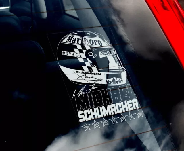 Michael Schumacher – Autofensteraufkleber – Ferrari Formel 1 F1 Aufkleber...