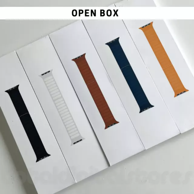 Genuine Apple Leather Link Watch Strap 44Mm 45Mm 42Mm - S/M & M/L - Open Box