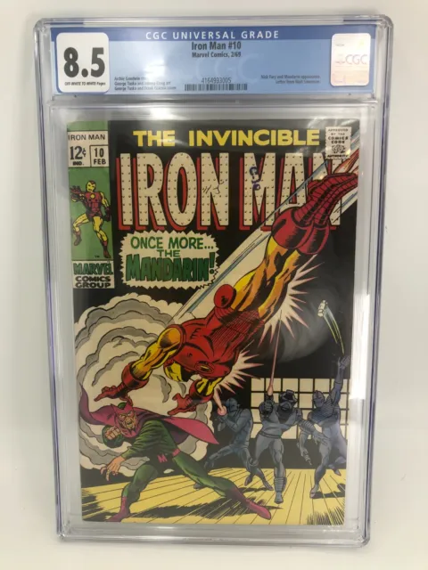 Invincible Iron Man Issue #10 CGC Graded 8.5 Marvel Comic Book 1969