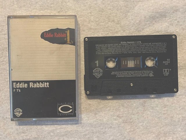 Eddie Rabbitt - #1’s (1985 Cassette Tape) Free Domestic Shipping