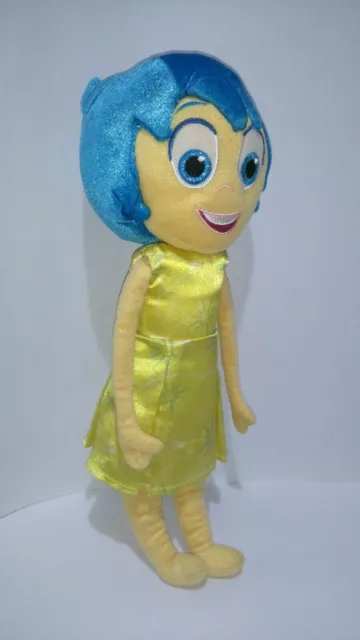 Disney Store Pixar Inside Out Movie Joy Yellow Plush Soft Toy Female Figure