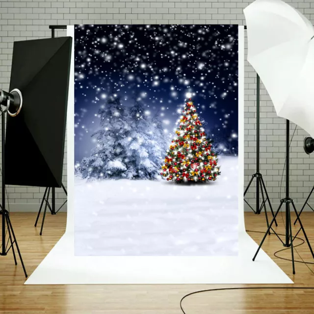 5x7ft 3x5ft Winter Snow Christmas Photography Backdrop Photo Background Props