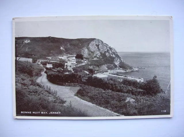 Bonne Nuit Bay postcard - Jersey, Channel Islands. (1956)