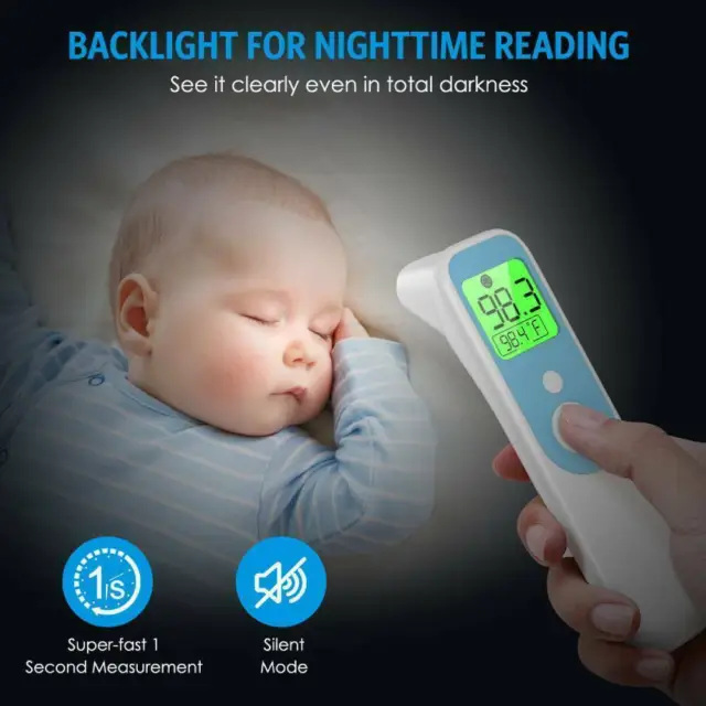 IR Infrared Digital Thermometer Baby Adult Thermometer Gun Forehead Non-Contact