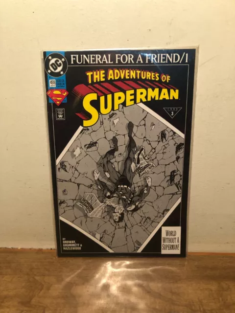 DC Comics January 1993 The Adventures of Superman # 498 Funeral For A Friend / 1