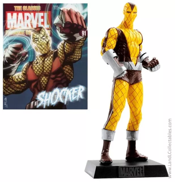 Classic Marvel Figurine Collection Eaglemoss 2009 Statue #91 Shocker +Mag