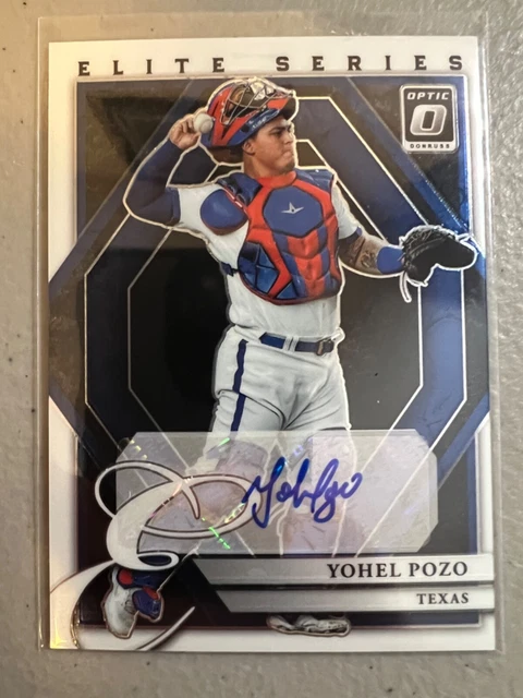 YOHEL POZO 2022 Optic Elite Series voiture recrue #ESS-YP Texas Rangers ...