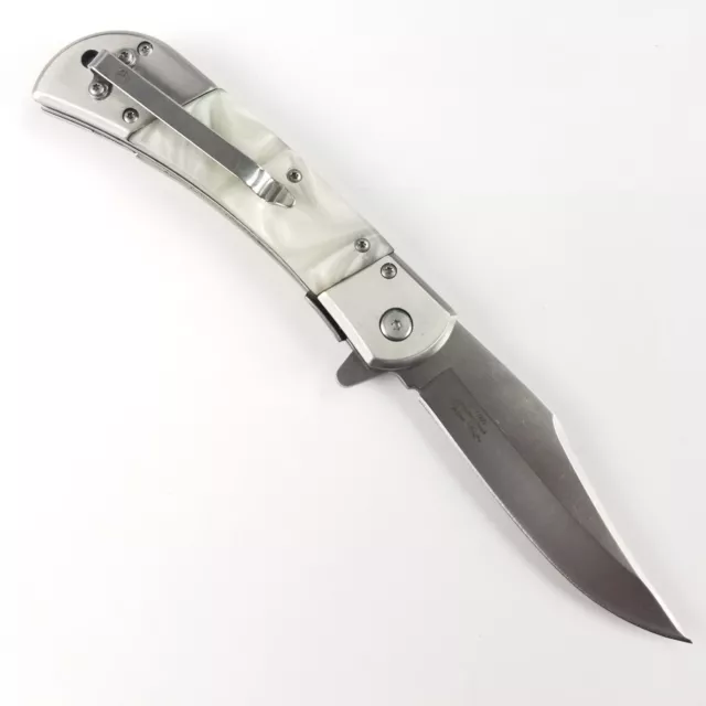 Elk Ridge Mother of Pearl Folding Pocket Knife MOP Assisted A/O Linerlock 3