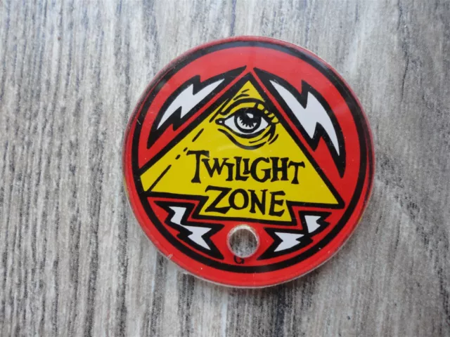 Twilight Zone Pinball Machine Eye Key Chain