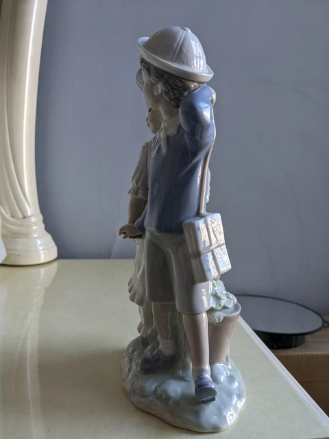 Large Vintage Spain Lladro Porcelain Figurine Puppy Love 1127 Glossy Mint 10" 5