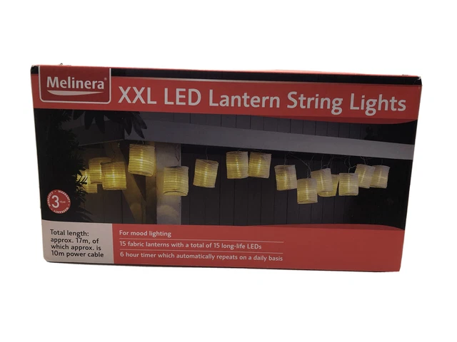 Melinera led on sale lantern string lights