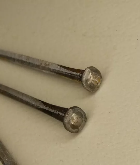 Vintage nails 1  1/2"  rose  round  head 100 count rustic