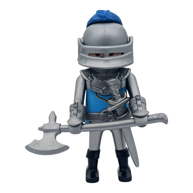 Figurine Playmobil Chevalier Médiéval Avec Torche, Hache, épée - Occasion
