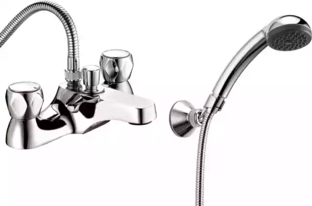 Deva DCM106 Chrome Deck Mounted Bath Shower Mixer Tap