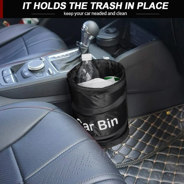 Mini bidone della spazzatura auto pop-up auto bidone della spazzatura antiuscita contenitore da viaggio pieghevole!