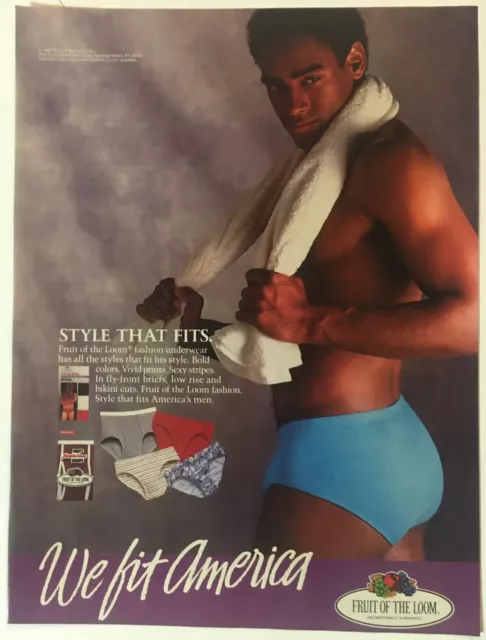 JOCKEY MEN'S UNDERWEAR Bloomingdale's 1988 Trade Print Magazine Ad