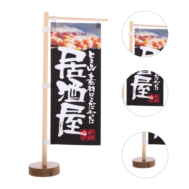 Restaurante japonés bandera decorativa clásico bandera Izakaya adorno